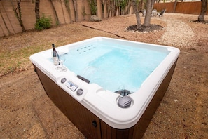 Guests can indulge in pure relaxation as they unwind in the inviting hot tub, providing the perfect escape from the everyday hustle and bustle.