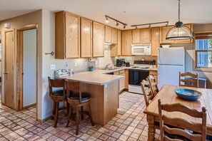 Large Kitchen And Dining Area