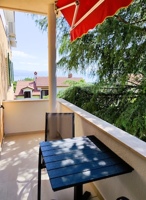 Blick vom Balkon
