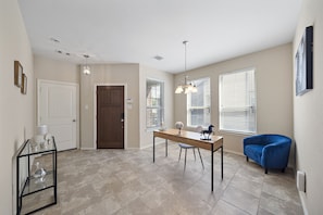 Need to work during your stay? Office space with desk and comfortable chair included.