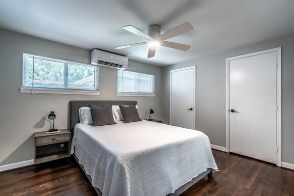 Spacious and inviting, perfect for restful nights and peaceful mornings.