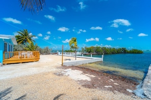 Boat ramp two doors down.