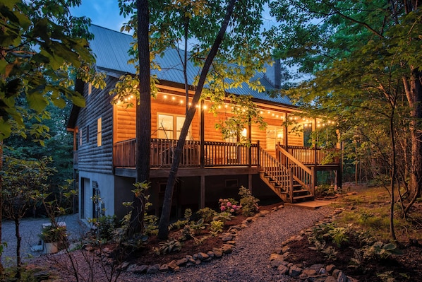 Relax and adventure from this secluded cabin retreat near Asheville