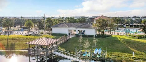 Dock with Kayak and Canoe Rentals at the Hideaway Club