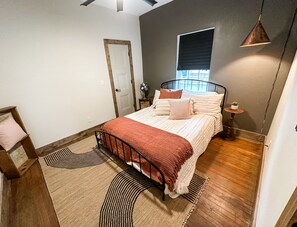 Bedroom 3: Comfortable queen-sized bed with fun design and accents! 