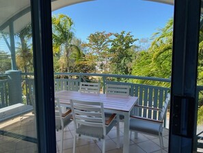 Main balcony facing the ocean, which is metres away