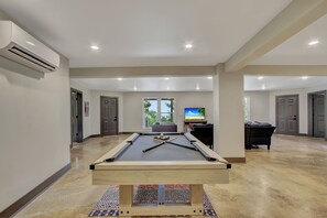 Pool table and game room