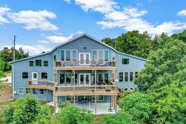 Rear deck and entertainment area.