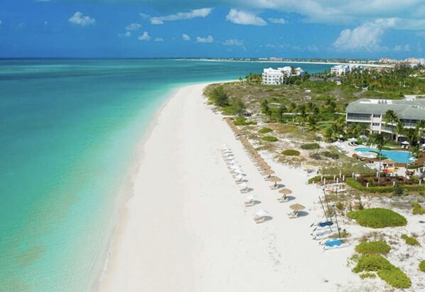 Grace Bay beach at the Bight Reef access in the Lower Bight, near Turtle Cove