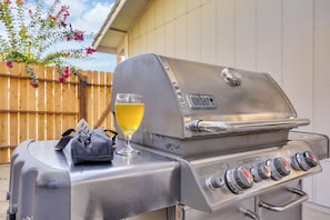 Enjoy a relaxing sunset with our Gas BBQ
