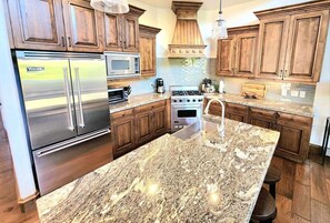 Fully stocked kitchen
