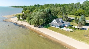 200 feet of private sandy beach