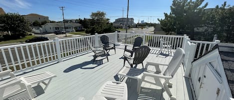 Rooftop Deck to watch sunsets, fireworks, or enjoy the ocean breeze