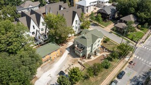 Aerial view of the property