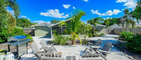 The Salted Rim - a SkyRun Anna Maria Property - Backyard - Beautiful and spacious backyard, great for entertaining