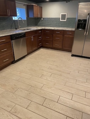 Downstairs kitchen area