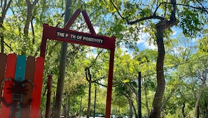 A short walk to the Guadalupe River...