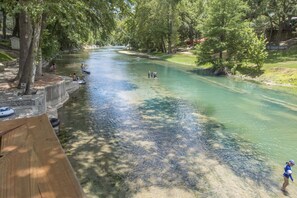 glamping river access cabins Hill Country vacations