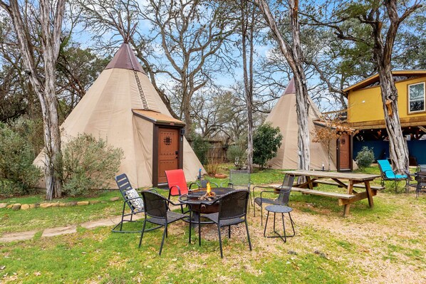glamping river access cabins Hill Country vacations