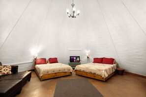 glamping river access cabins Hill Country vacations