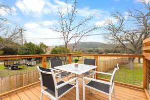 Seating for 4 on the deck!
