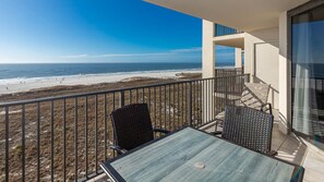 Balcony view, beach to western view.