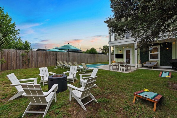 Starry skies and flickering flames—vacation nights don’t get better than this. - The Seafoam - Panama City Beach, FL