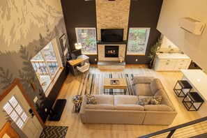 Feel right at home in the inviting living room layout!