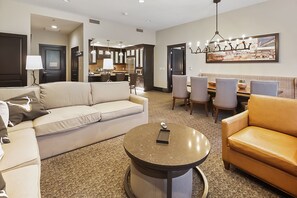 Large plush couch to seat large group