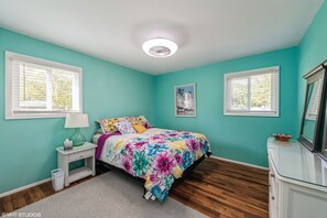 Bedroom #1 with queen size bed. 