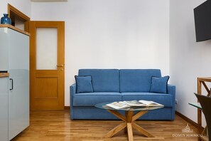 Living room with sofa and TV