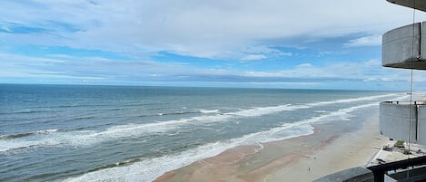 Southern view from balcony is great spot for catching launches