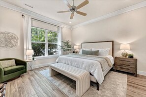 Master Suite is a beautiful place to unwind and rejuvenate after a fun day.