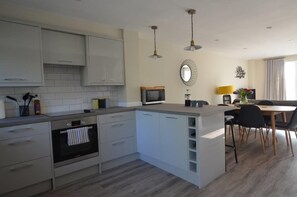 open plan kitchen