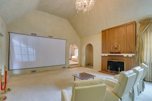 Living Area | Home Theater System | Fireplace Not For Guest Use