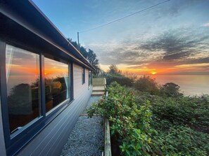 Sunset sea view overlooking whitsand bay