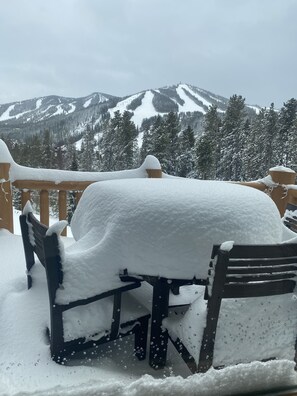 Beautiful mountain views of the resort!  It will be the reason you will be back.