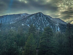 Views of Lincoln mountain from window nook.