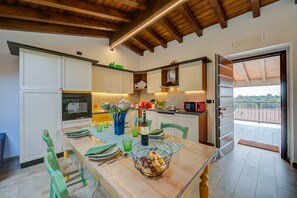 Kitchen and dining area