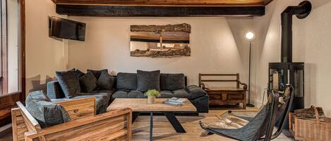 The living room in apartment Les Nantillons - Chamonix