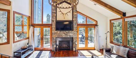 Living Room, Summit Solitude Estate, Breckenridge Vacation Rental