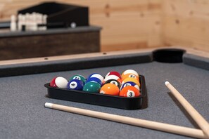 Enjoy some friendly competition on our brand new 3-1 pool table!