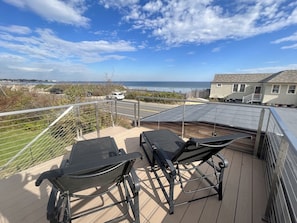 Savor the serene ocean views from your detached, private, 2nd story deck!