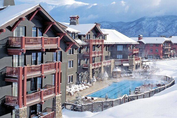 Upscale property at the base of the mountains.