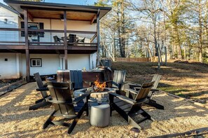 Backyard | Creekside Haven by Boutiq Luxury Vacation Rentals | Blue Ridge, Georgia