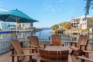 Sit water side and relax