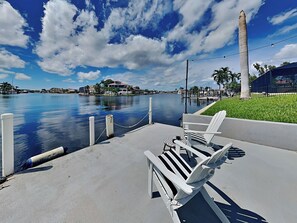 Canal-Front Seating, Ideal for Morning Coffee or Evening Cocktails