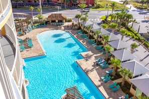 Pool View from Balcony