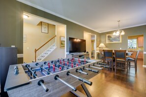 Family Room | Smart TV w/ Cable | Foosball Table | Central A/C | Electric Heat