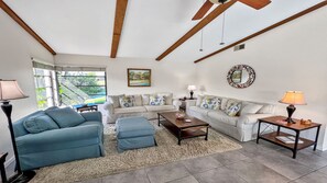 Comfortable seating in the 2nd living room